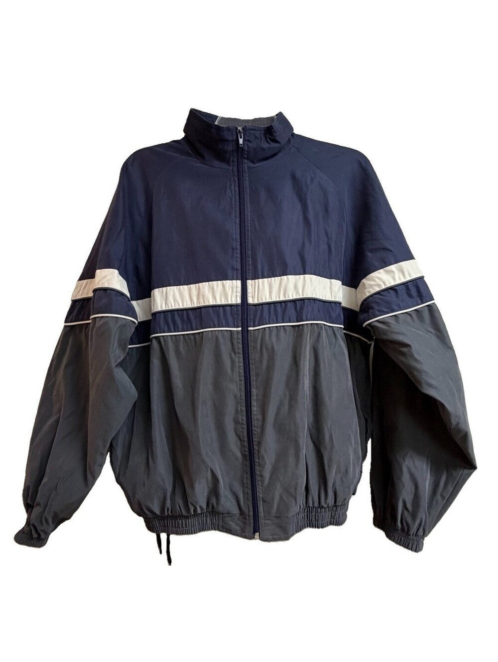 Vintage Munsingwear Tracksuit Mens M Navy Blue Grey Windbreaker Jacket Pants Set